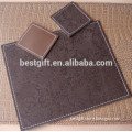 Promotional Gift PU Leather Coaster And Placemats